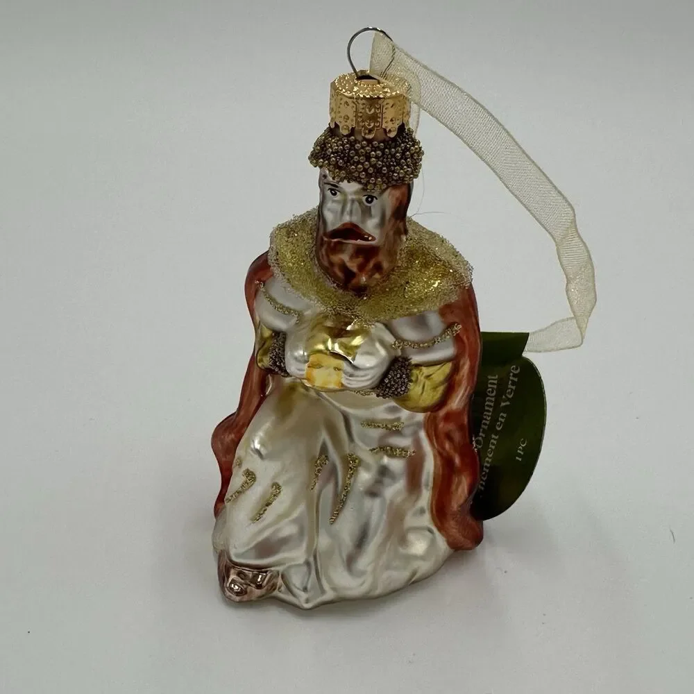 Wise Man Glass Ornament Ashland Christmas Holiday Nativity 3.75
